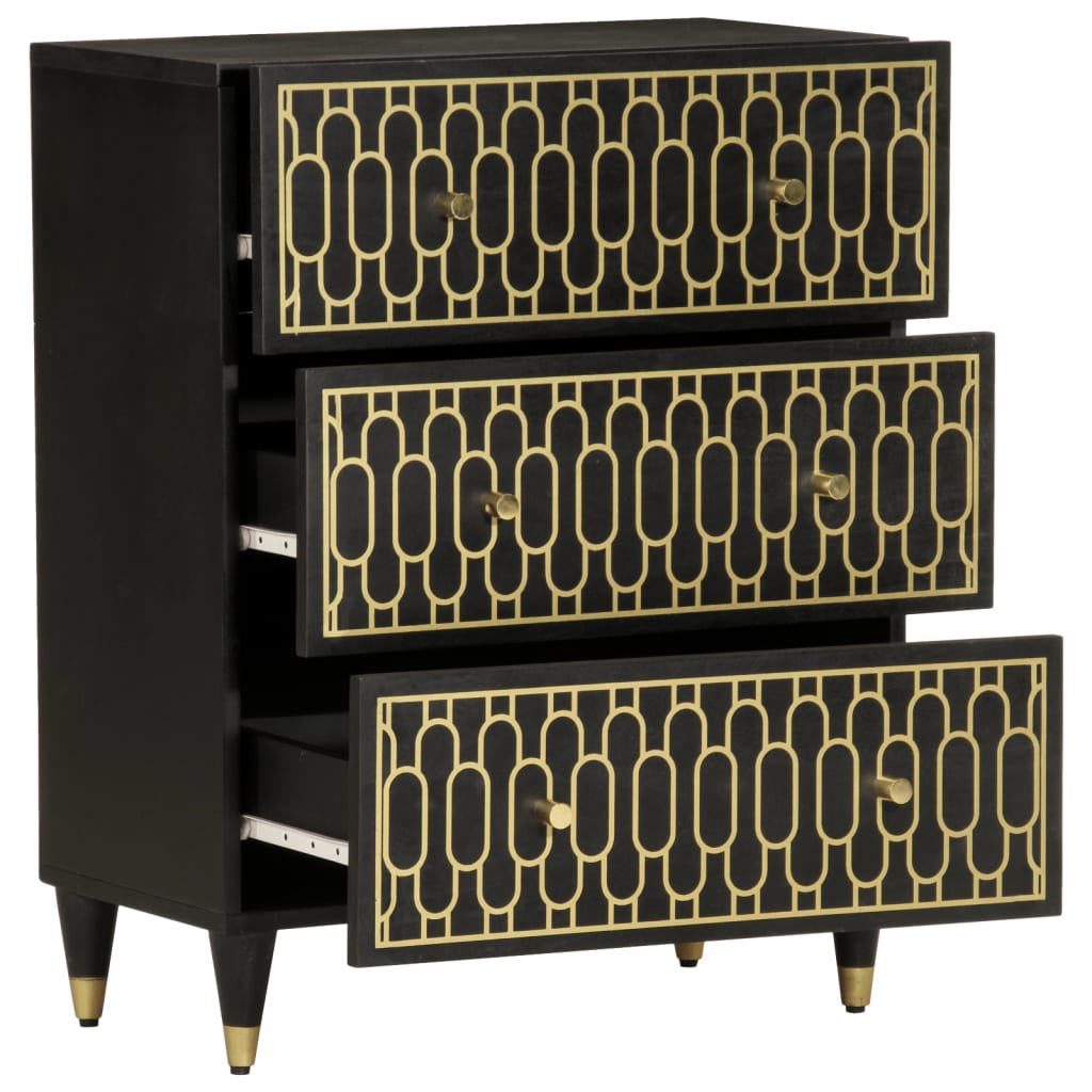 Armoires latérales 2 pcs 60x33x75 cm bois massif de manguier - XIOS