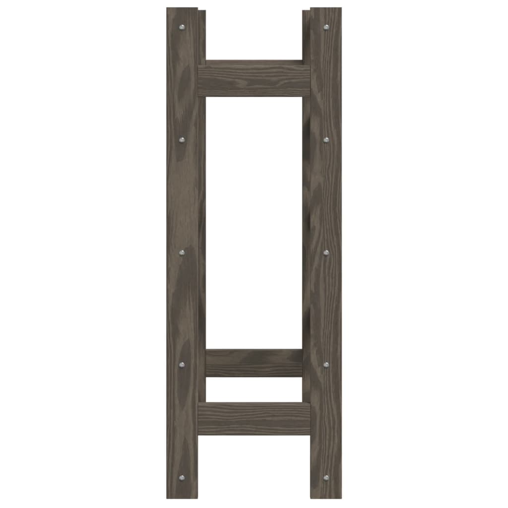 Casier à bouteilles pour 20 bouteilles gris bois pin solide - XIOS