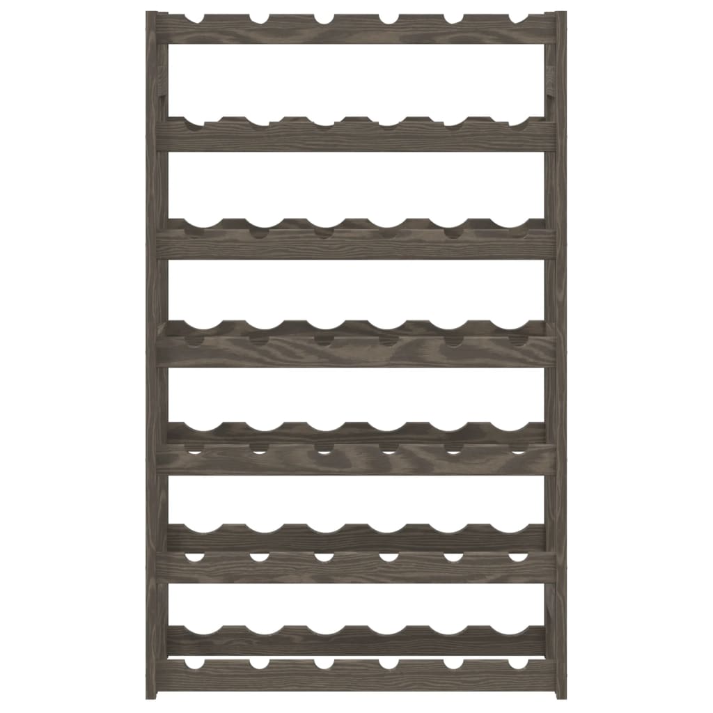 Casier à bouteilles pour 42 bouteilles gris bois pin solide - XIOS