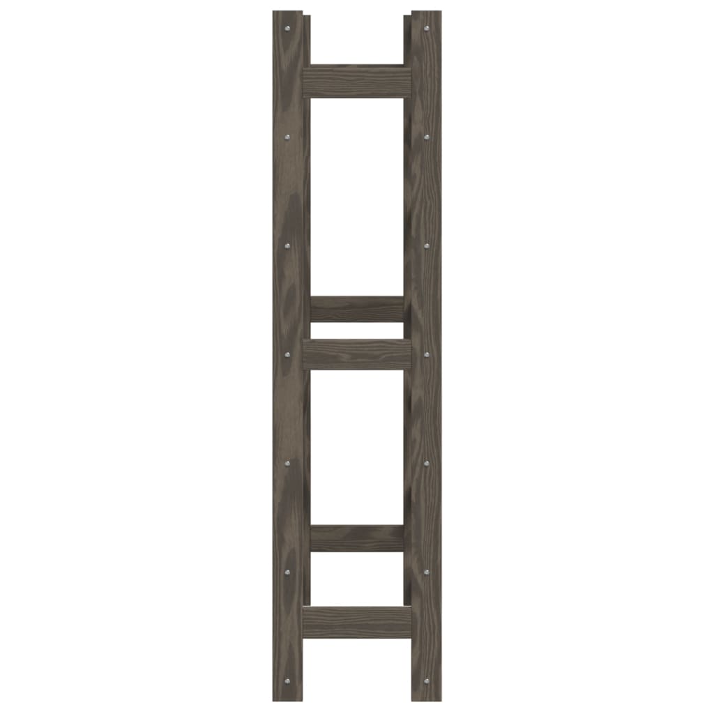 Casier à bouteilles pour 42 bouteilles gris bois pin solide - XIOS