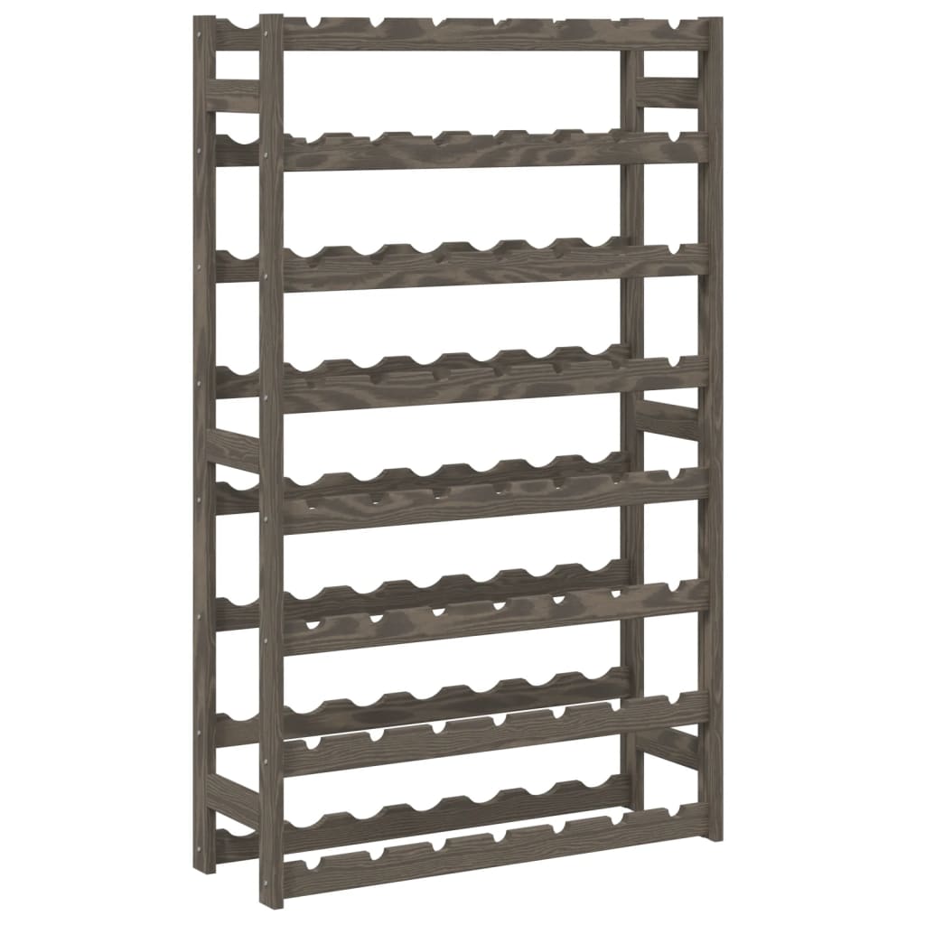 Casier à bouteilles pour 56 bouteilles gris bois pin solide - XIOS