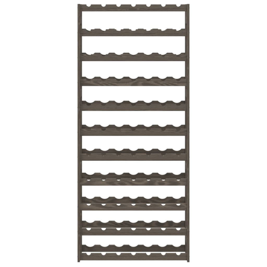 Casier à bouteilles pour 77 bouteilles gris bois pin solide - XIOS