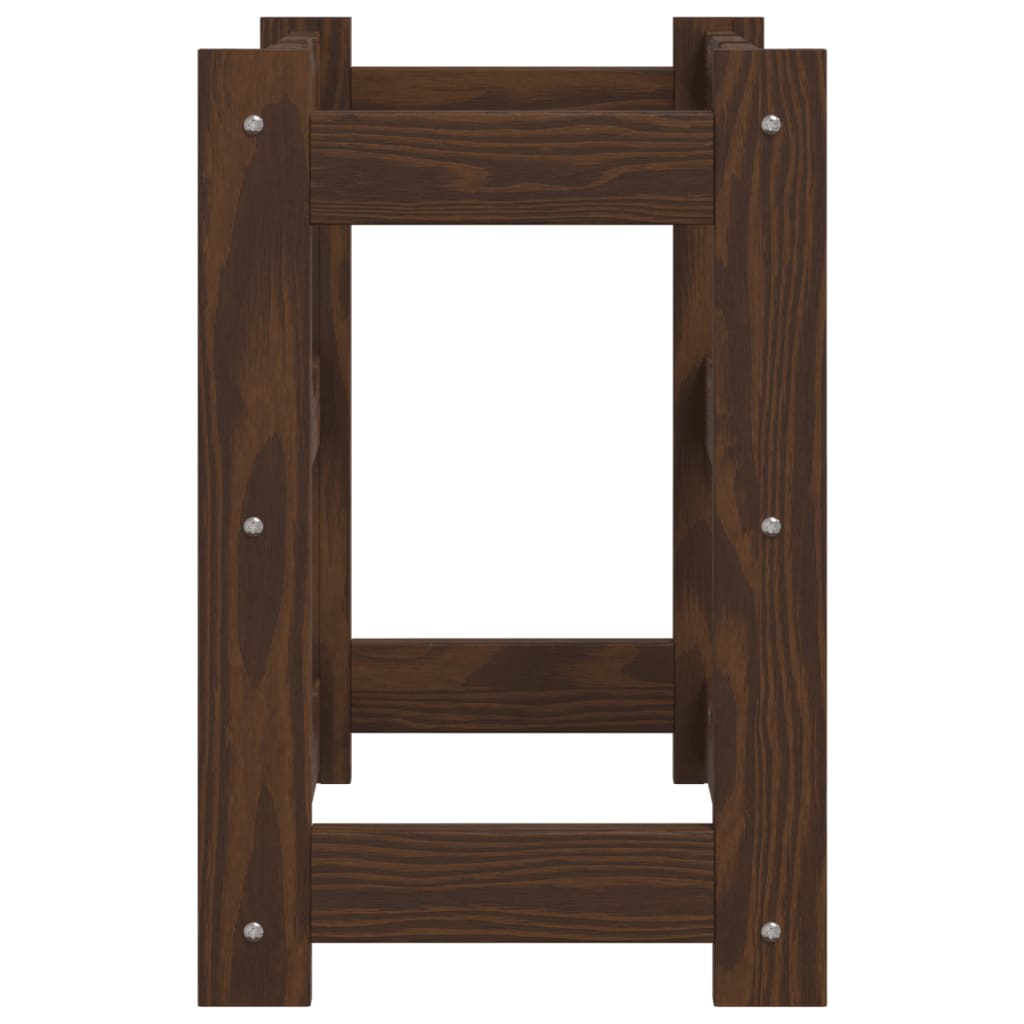 Casier à bouteilles pour 12 bouteilles marron bois pin solide - XIOS