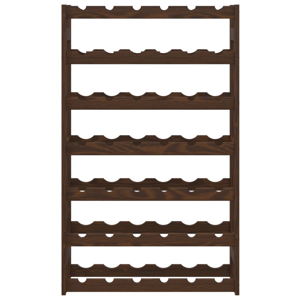 Casier à bouteilles pour 42 bouteilles marron bois pin solide - XIOS