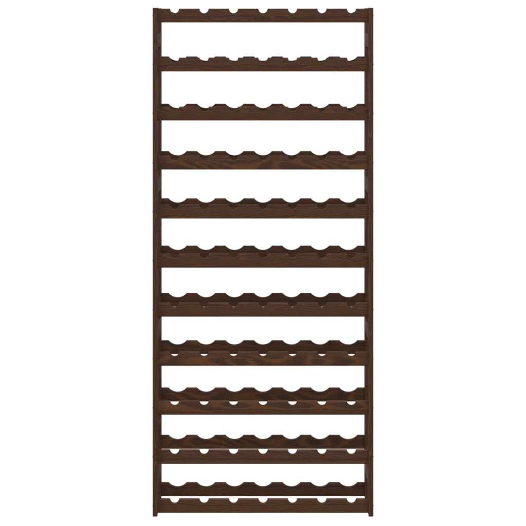 Casier à bouteilles pour 77 bouteilles marron bois pin solide - XIOS