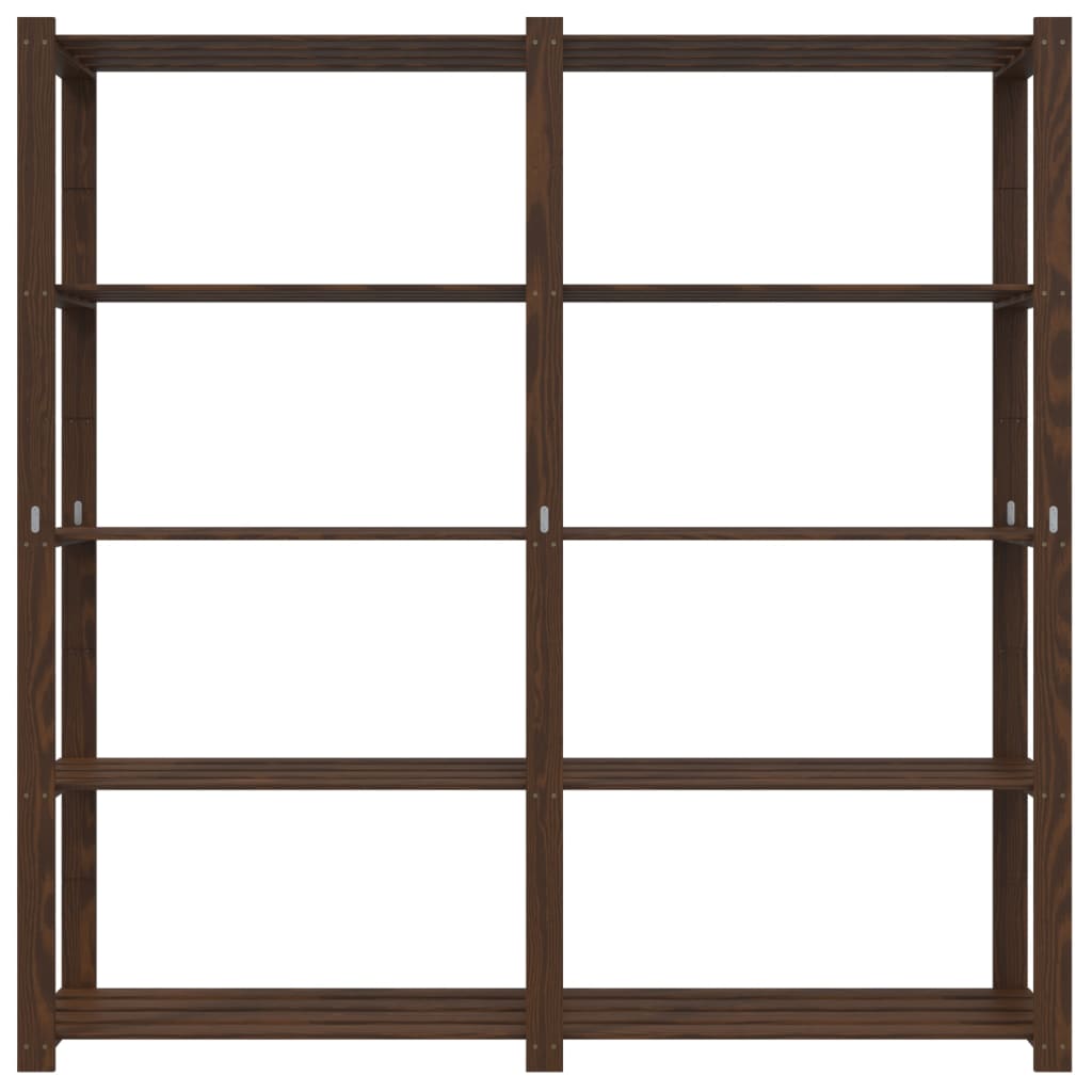 Support de rangement à 5 niveaux marron 170x38x170 cm bois pin - XIOS