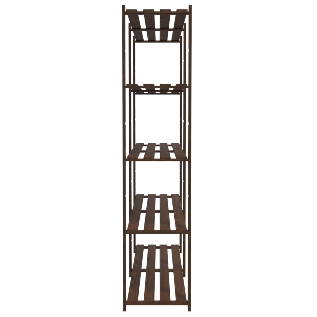 Support de rangement à 5 niveaux marron 170x38x170 cm bois pin - XIOS