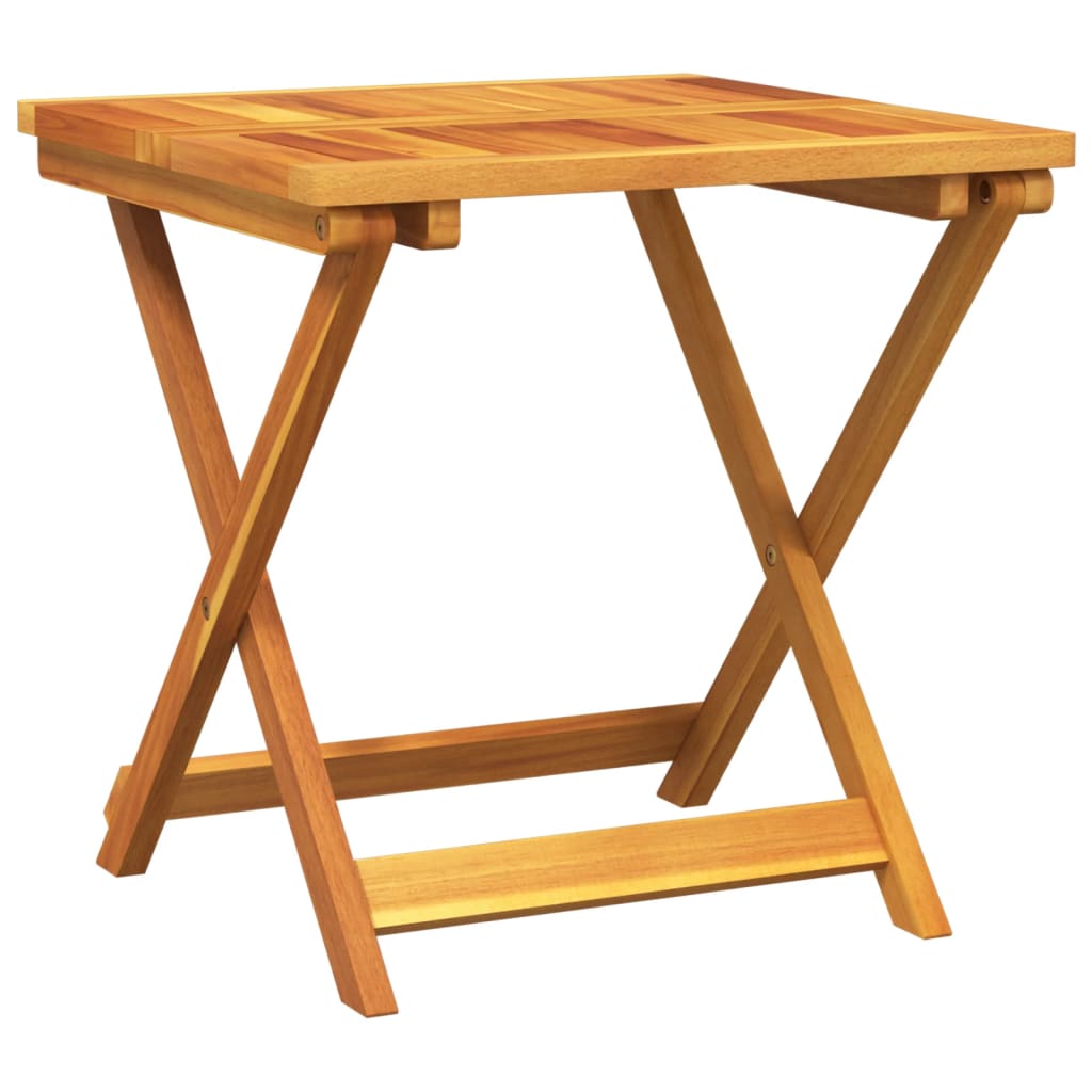 Ensemble à manger de jardin pliable 3 pcs bois d'acacia massif