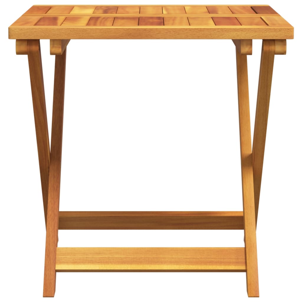 Ensemble à manger de jardin pliable 3 pcs bois d'acacia massif