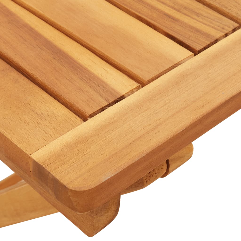 Ensemble à manger de jardin pliable 3 pcs bois d'acacia massif