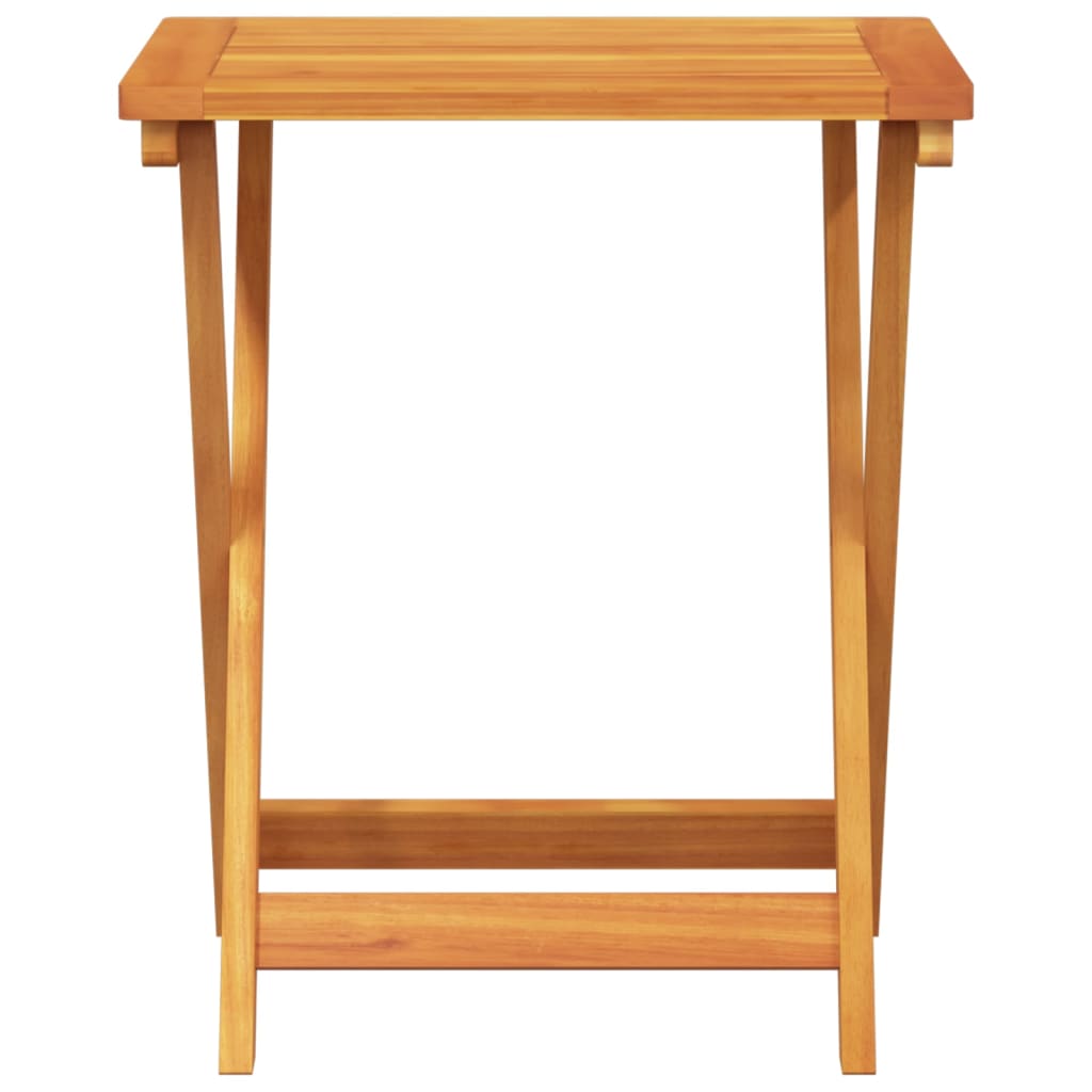 Ensemble à manger de jardin pliable 3 pcs bois d'acacia massif