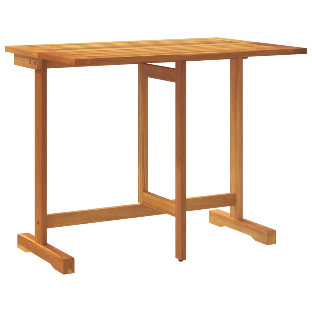 Ensemble à manger de jardin pliable 3 pcs bois d'acacia massif