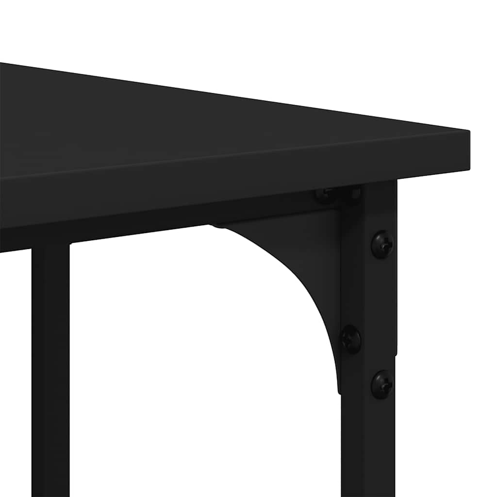 Bureau noir 139x139x75 cm bois d'ingénierie - XIOS