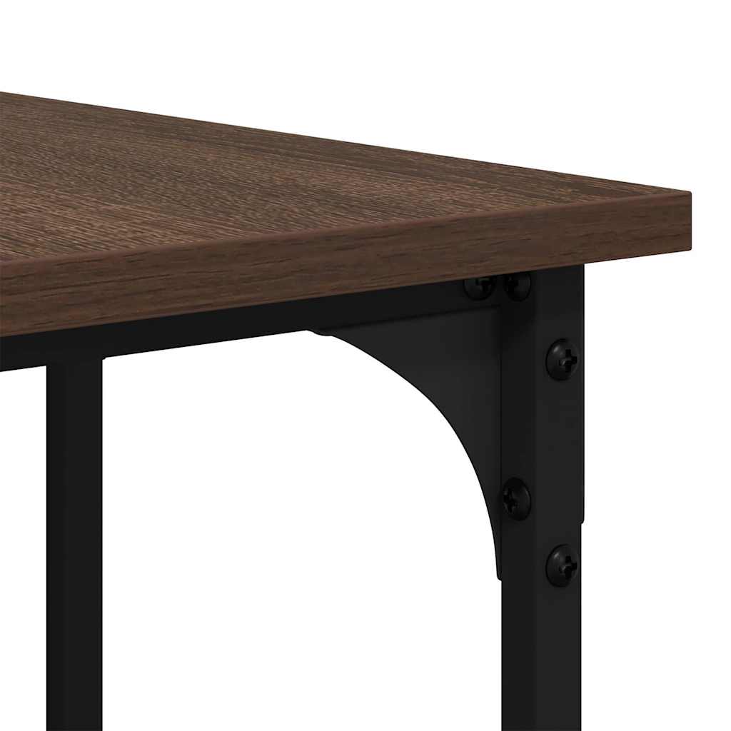Bureau chêne marron 139x139x75 cm bois d'ingénierie - XIOS