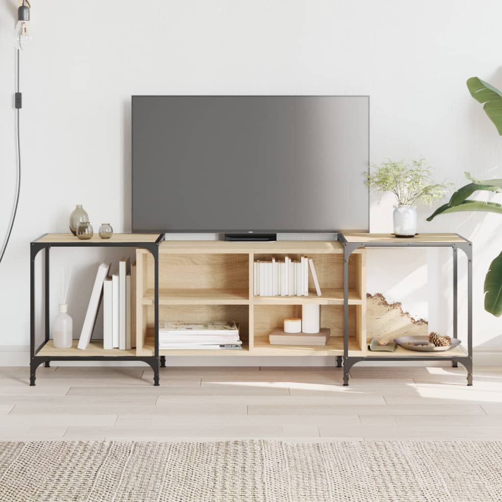 Meuble TV chêne sonoma 153x37x50 cm bois d'ingénierie - XIOS