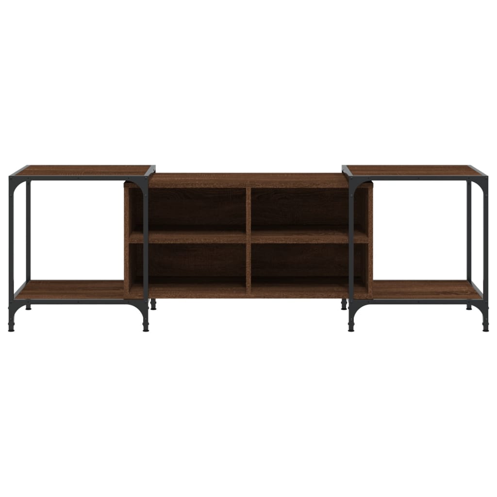 Meuble TV chêne marron 153x37x50 cm bois d'ingénierie - XIOS