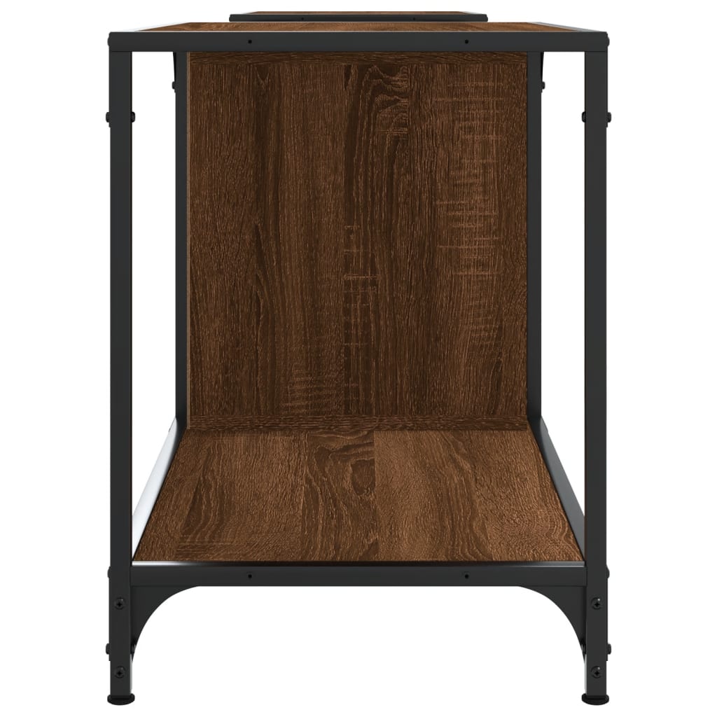 Meuble TV chêne marron 203x37x50 cm bois d'ingénierie - XIOS
