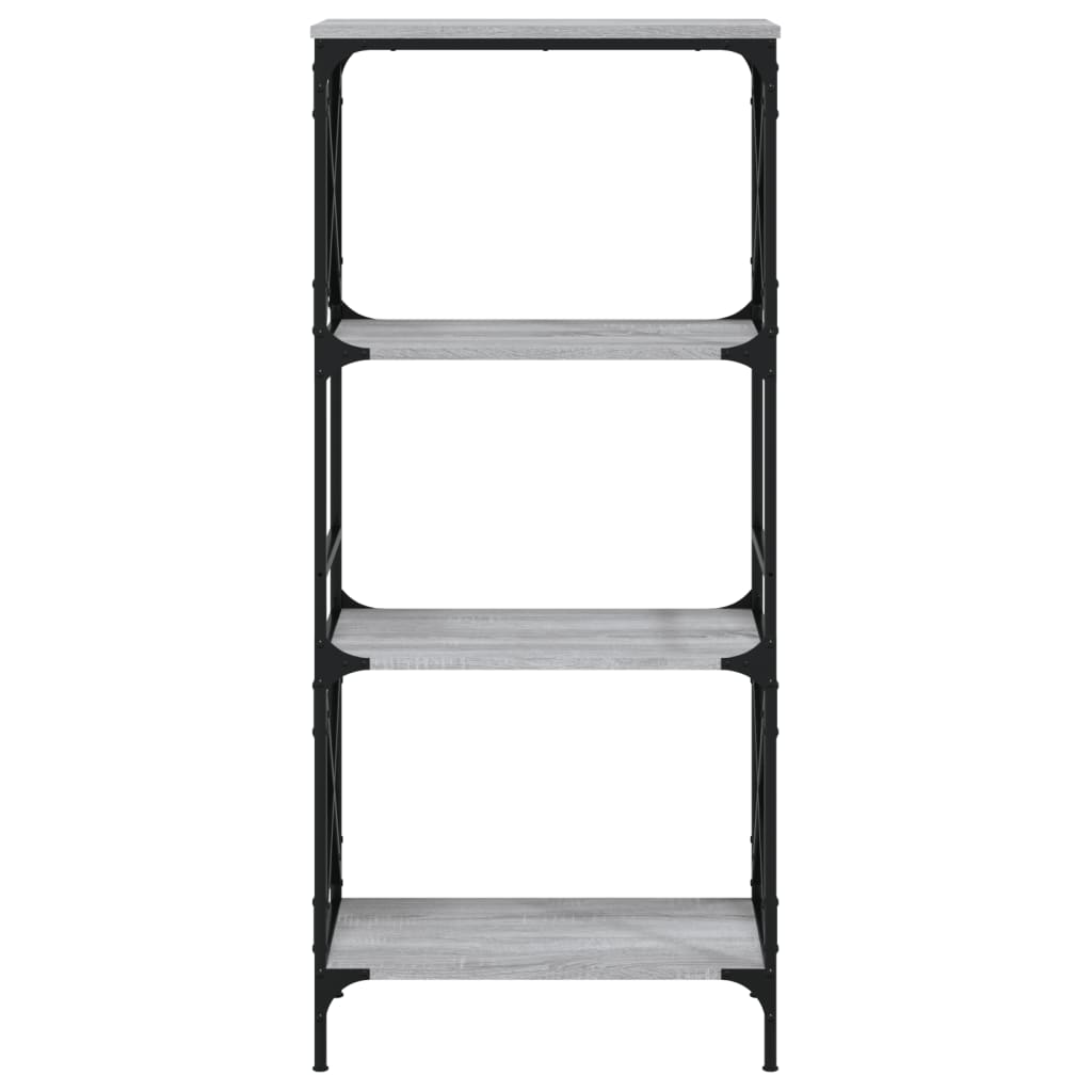 Bibliothèque à 4 niveaux sonoma gris 59x35x132 cm - XIOS