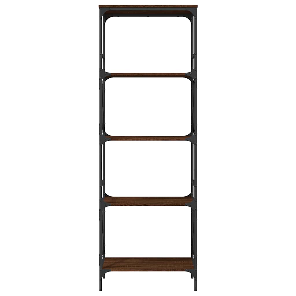 Bibliothèque à 5 niveaux chêne marron 59x35x171 cm - XIOS