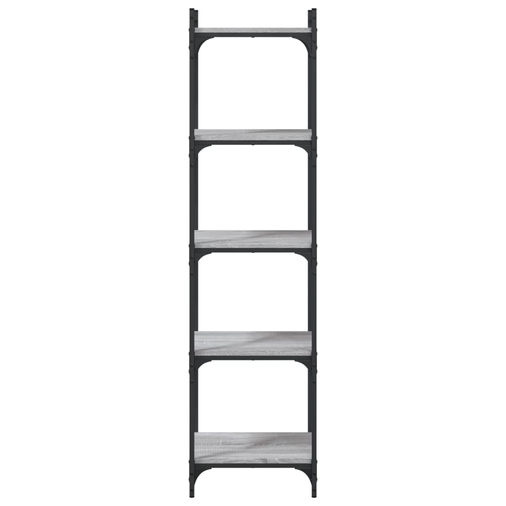 Bibliothèque à 5 niveaux sonoma gris 40x30x154 cm - XIOS
