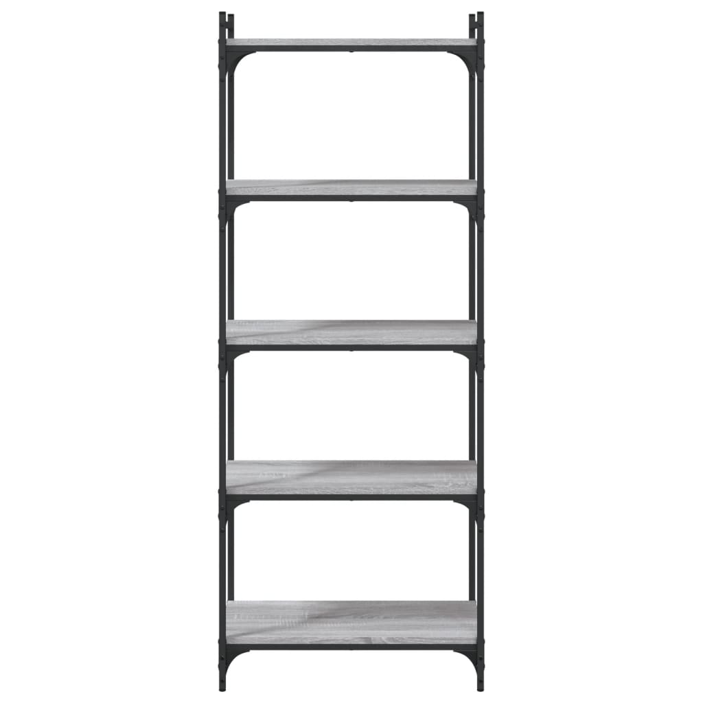 Bibliothèque à 5 niveaux sonoma gris 60x30x154 cm - XIOS