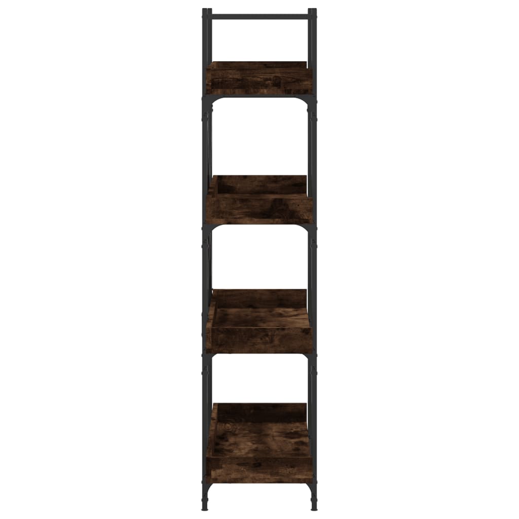 Bibliothèque à 4 niveaux chêne fumé 100x33x145,5 cm - XIOS