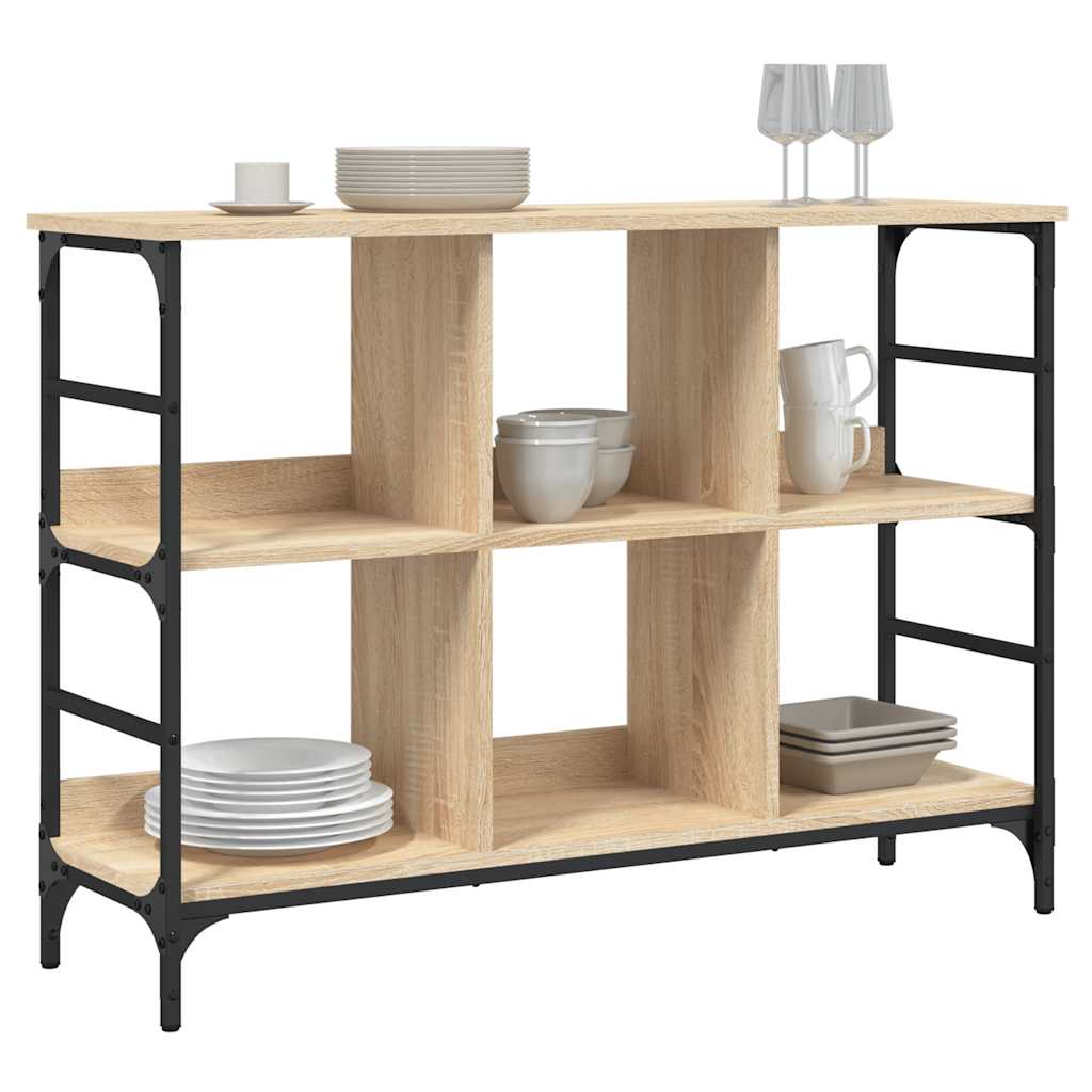 Buffet chêne sonoma 102x32x73,5 cm bois d'ingénierie - XIOS