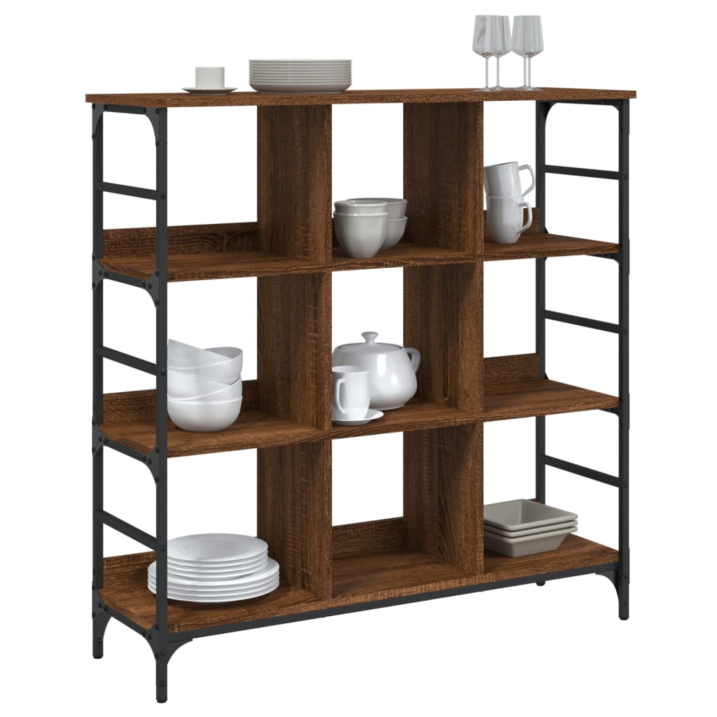 Buffet chêne marron 102x32x103,5 cm bois d'ingénierie - XIOS