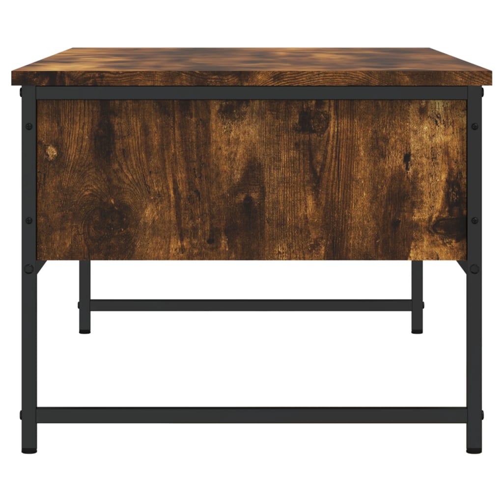 Table basse chêne fumé 101x49x39,5 cm bois d'ingénierie - XIOS