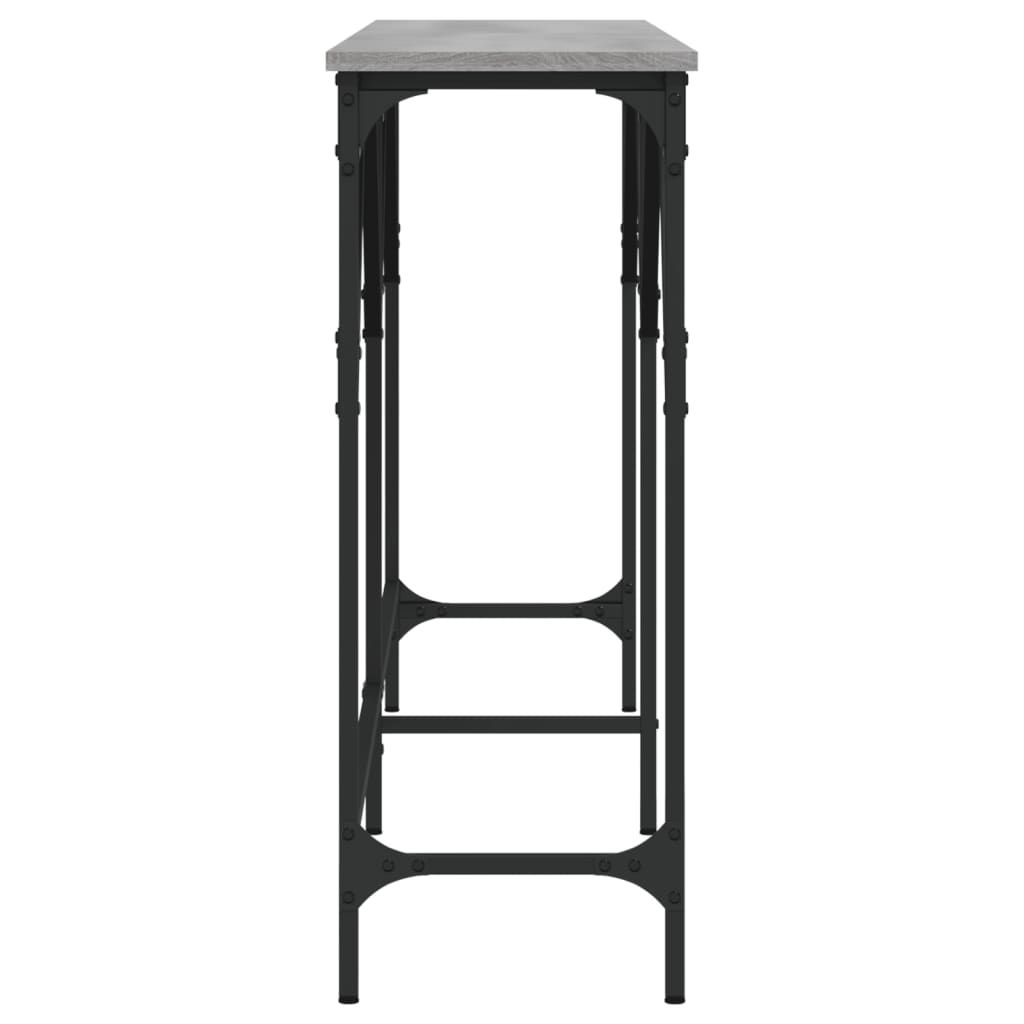 Table console sonoma gris 180x29x75 cm bois d'ingénierie - XIOS