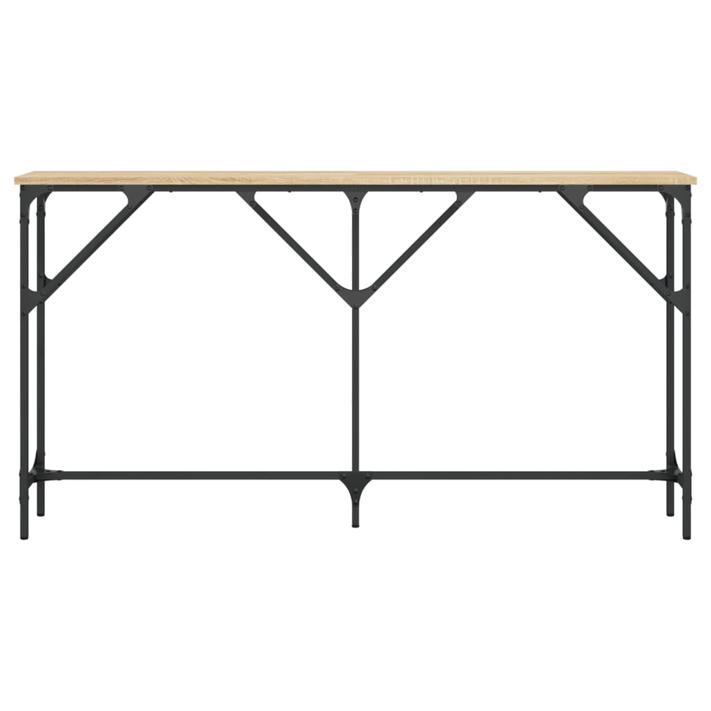 Table console chêne sonoma 140x23x75 cm bois d'ingénierie - XIOS