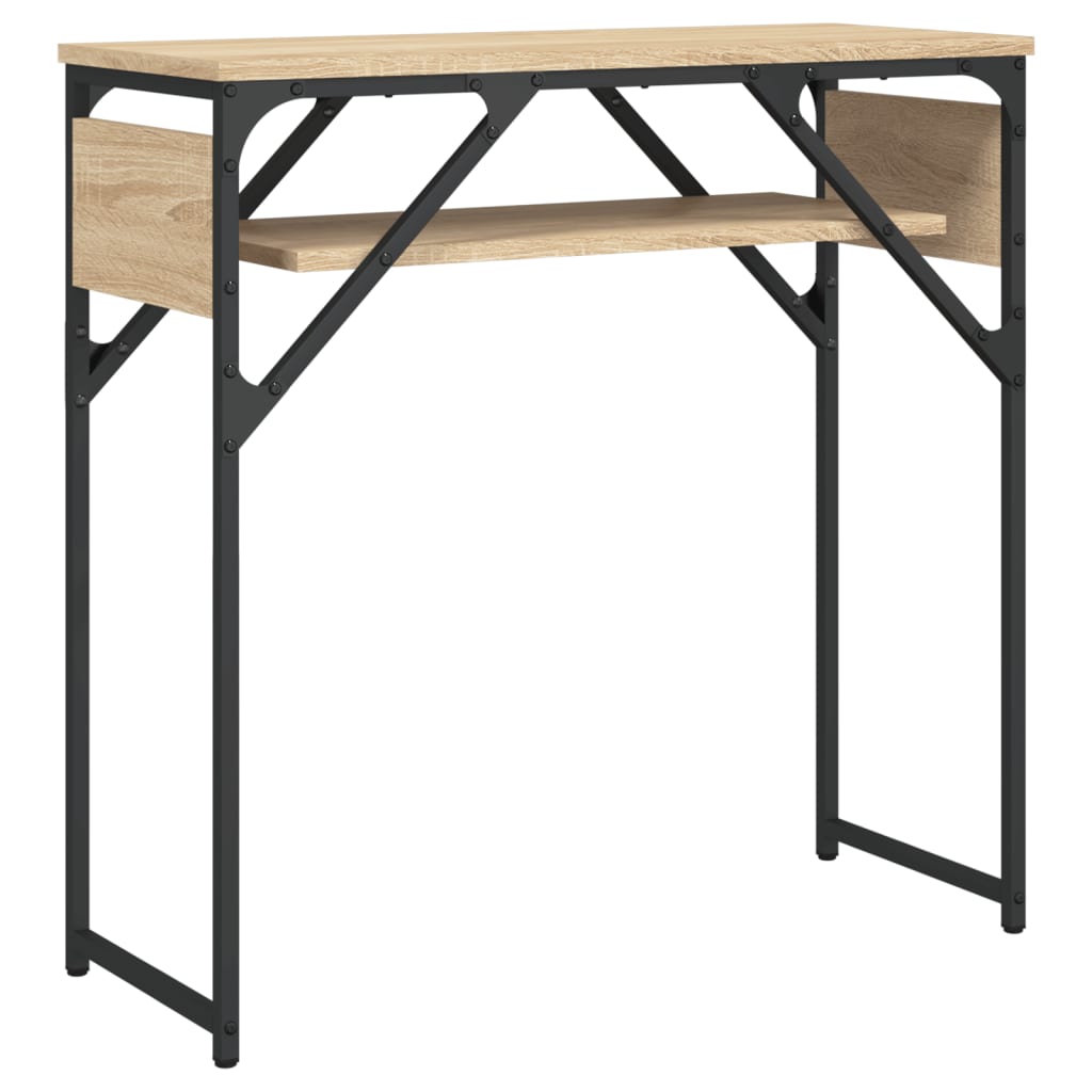 Table console avec étagère chêne sonoma 75x30x75 cm - XIOS
