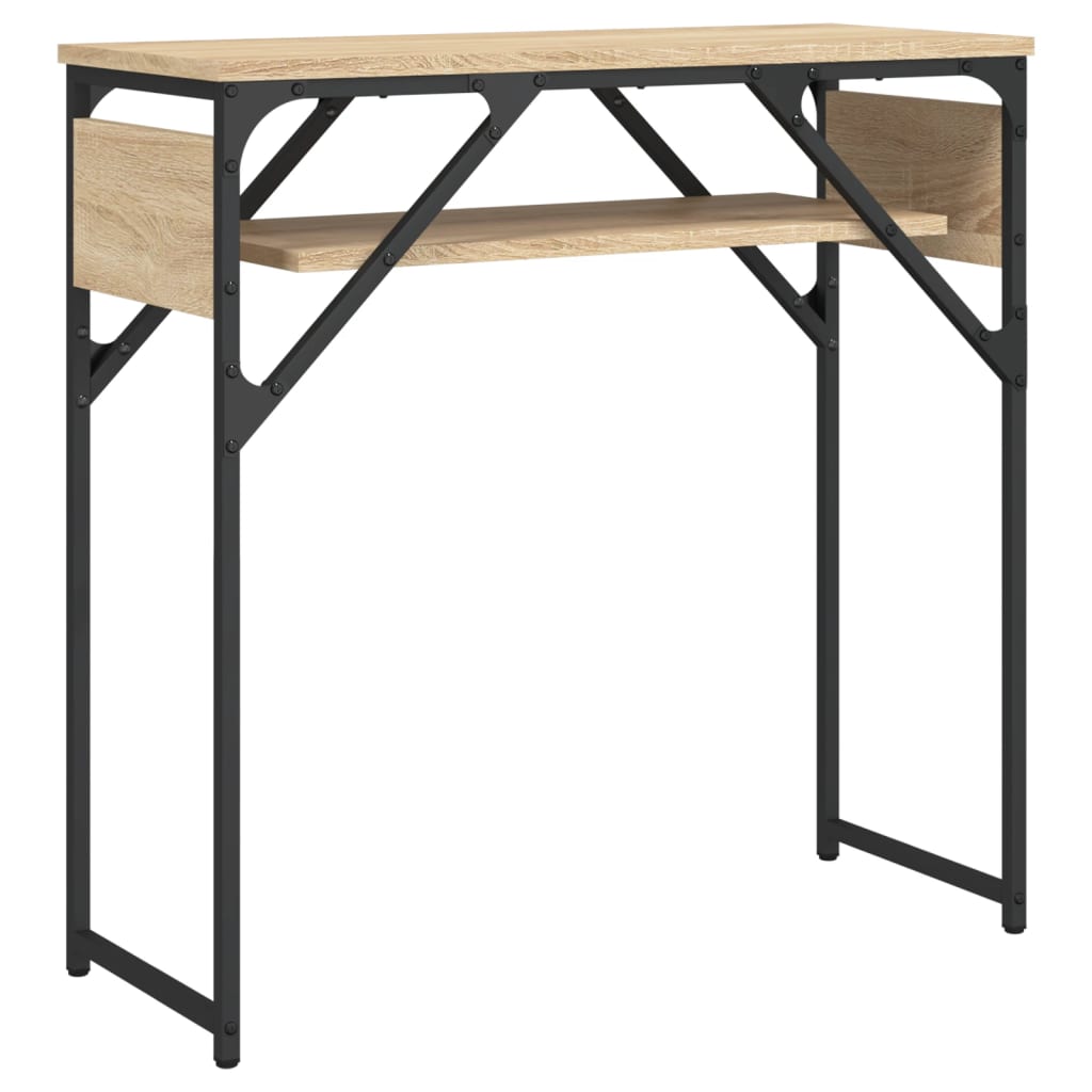 Table console avec étagère chêne sonoma 75x30x75 cm - XIOS