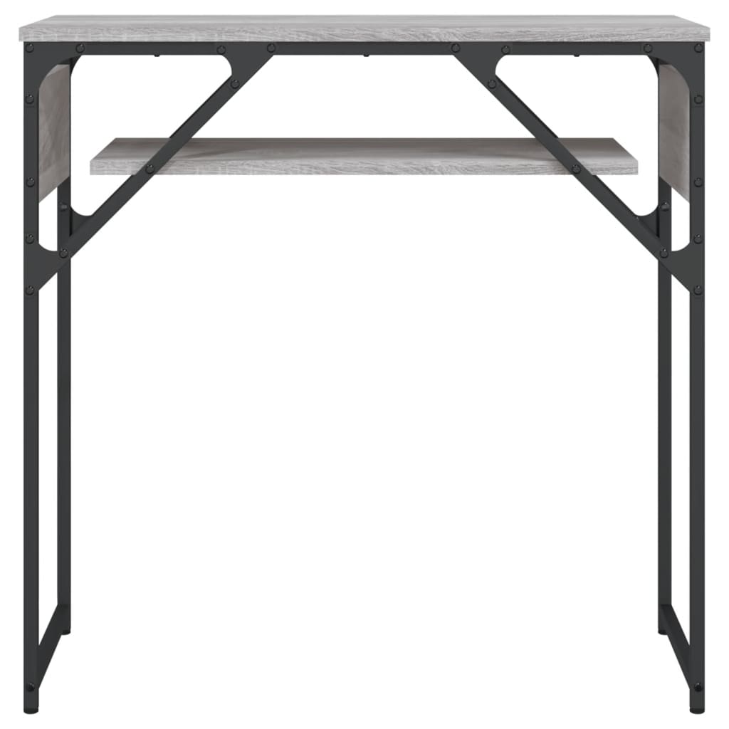Table console avec étagère sonoma gris 75x30x75 cm - XIOS