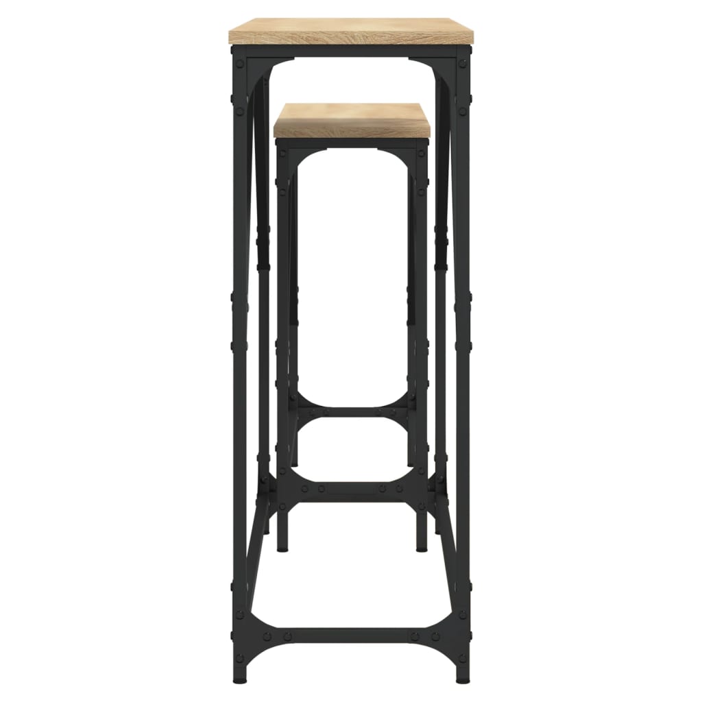 Tables console gigognes 2 pcs chêne sonoma bois d'ingénierie - XIOS