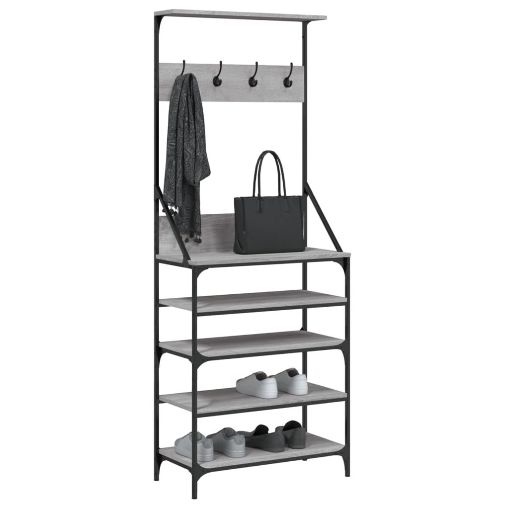 Porte-vêtements et rangement des chaussures sonoma gris - XIOS