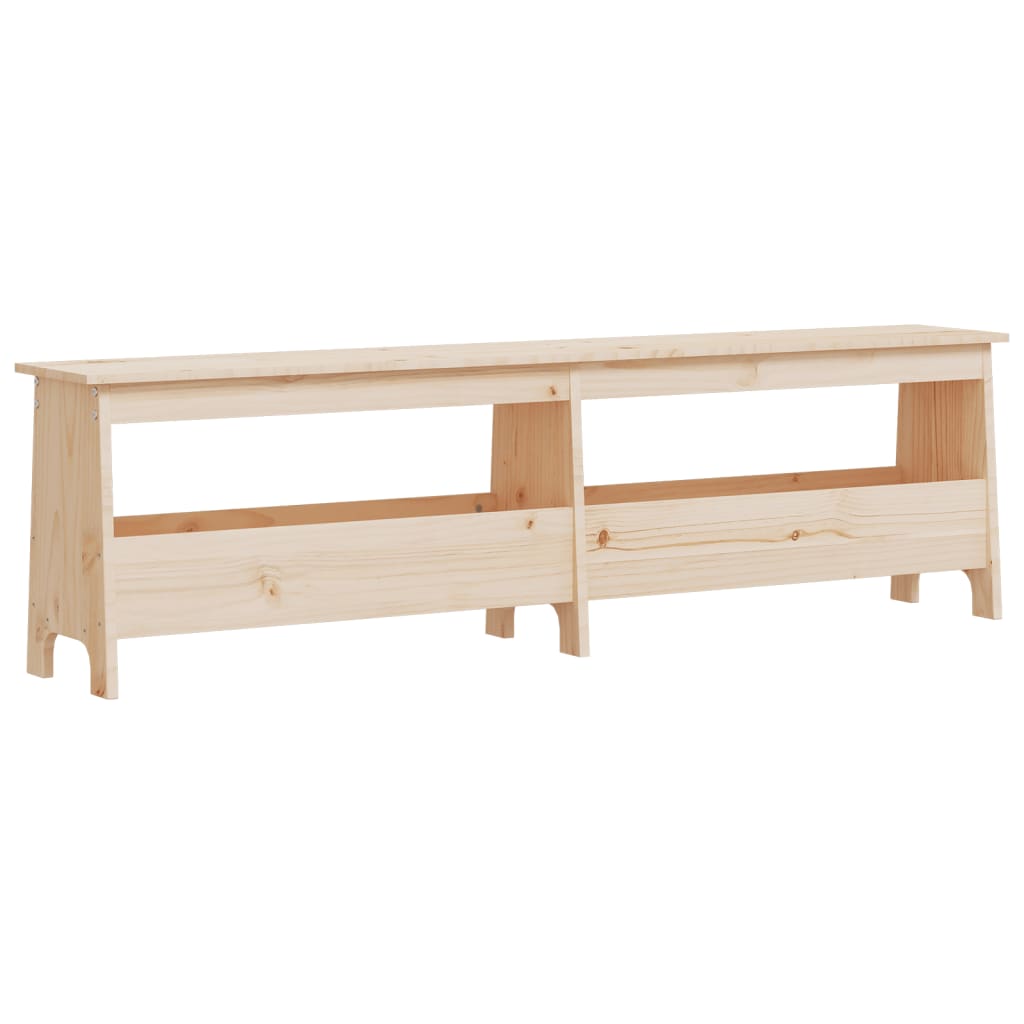 Banc d'entrée 160x28x45 cm bois de pin massif - XIOS