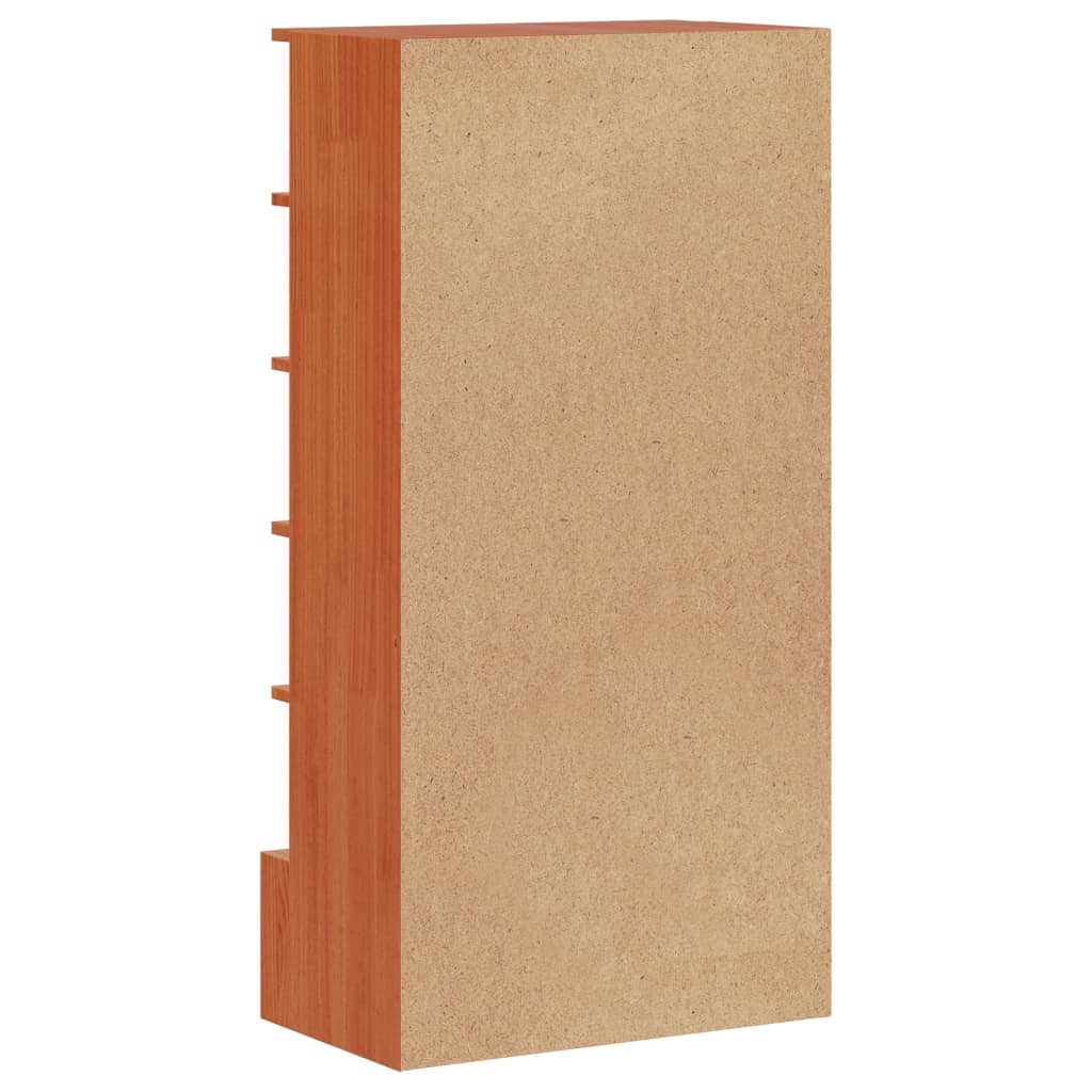 Armoire à chaussures cire marron 52x30x104 cm bois pin massif - XIOS