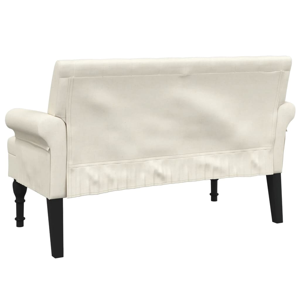 Banc avec dossier 120x62x75,5 cm lin - XIOS