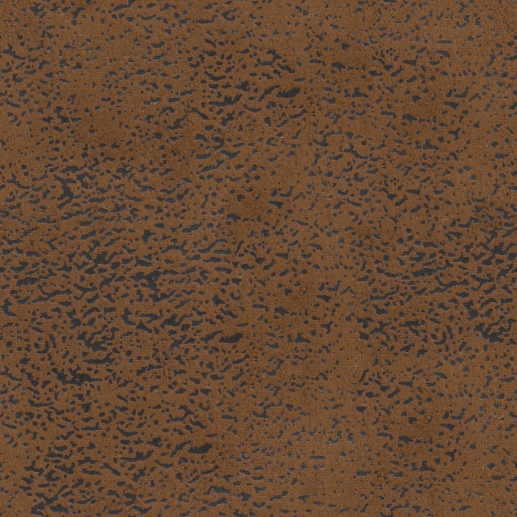 Banc avec coussins marron 120,5x65x75 cm similicuir daim - XIOS