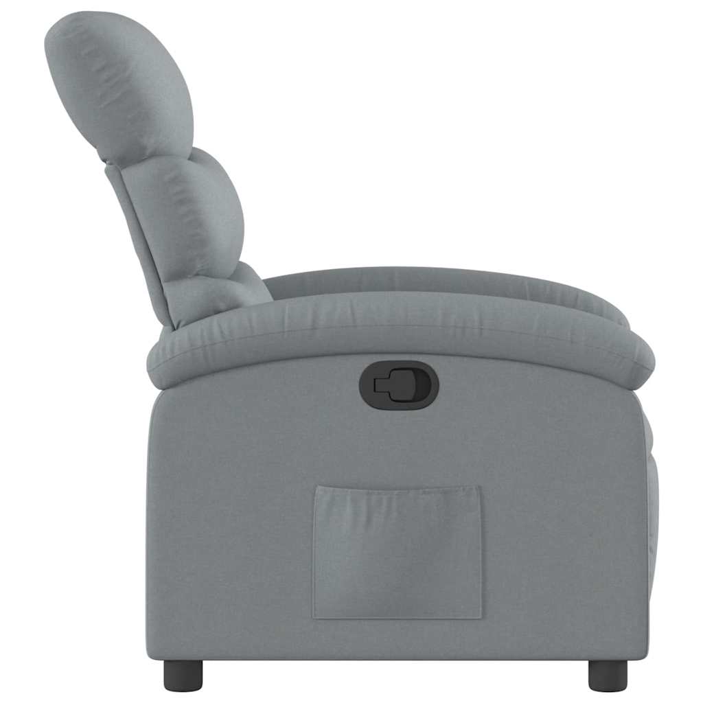 Fauteuil inclinable Gris clair Tissu - XIOS