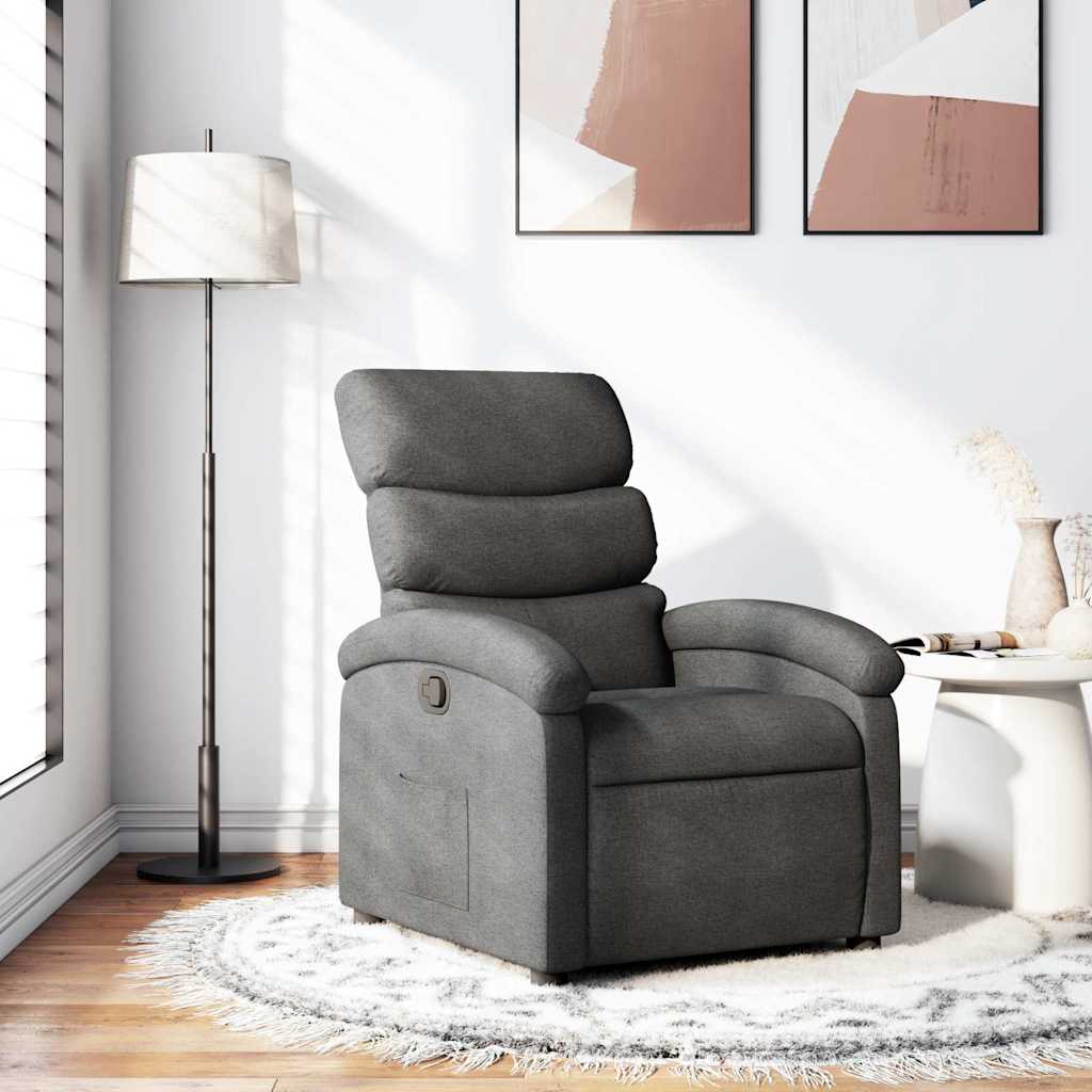 Fauteuil inclinable Gris foncé Tissu - XIOS
