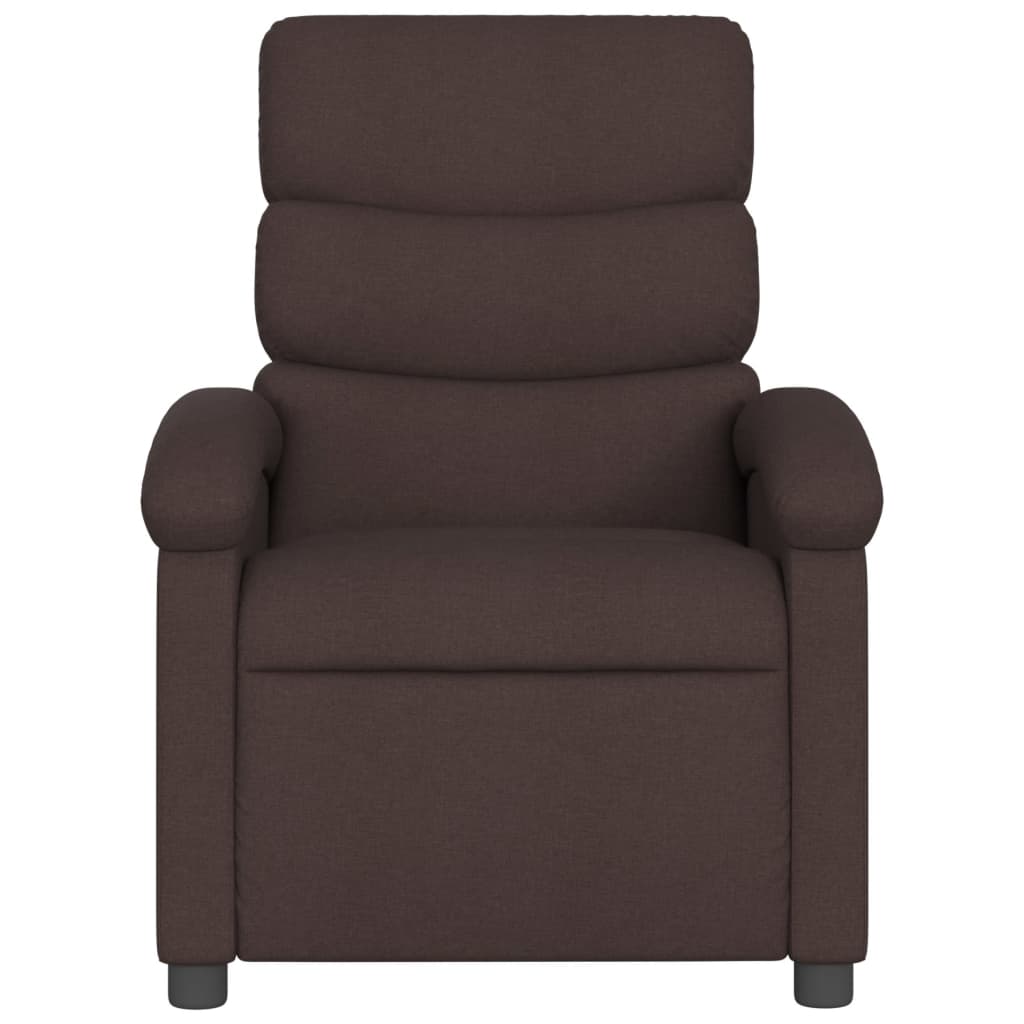 Fauteuil inclinable Marron foncé Tissu - XIOS