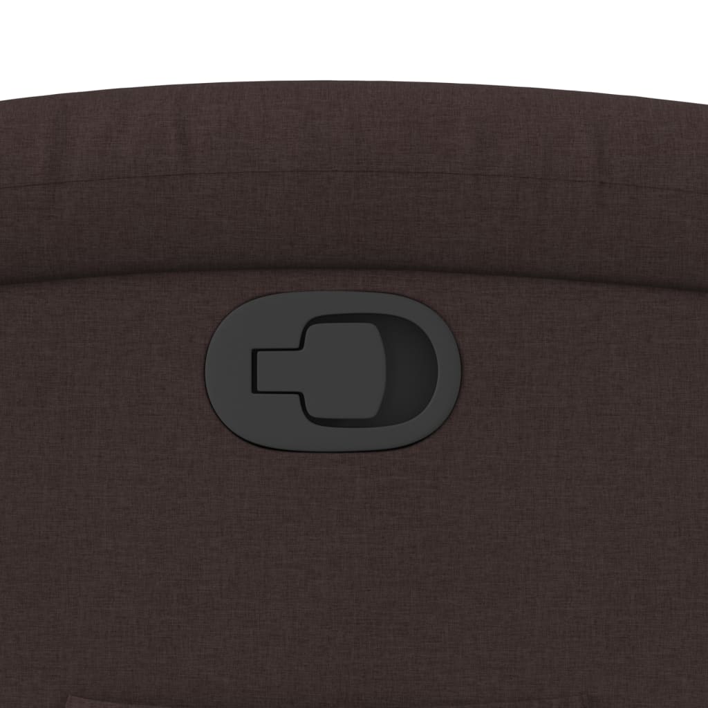 Fauteuil inclinable Marron foncé Tissu - XIOS