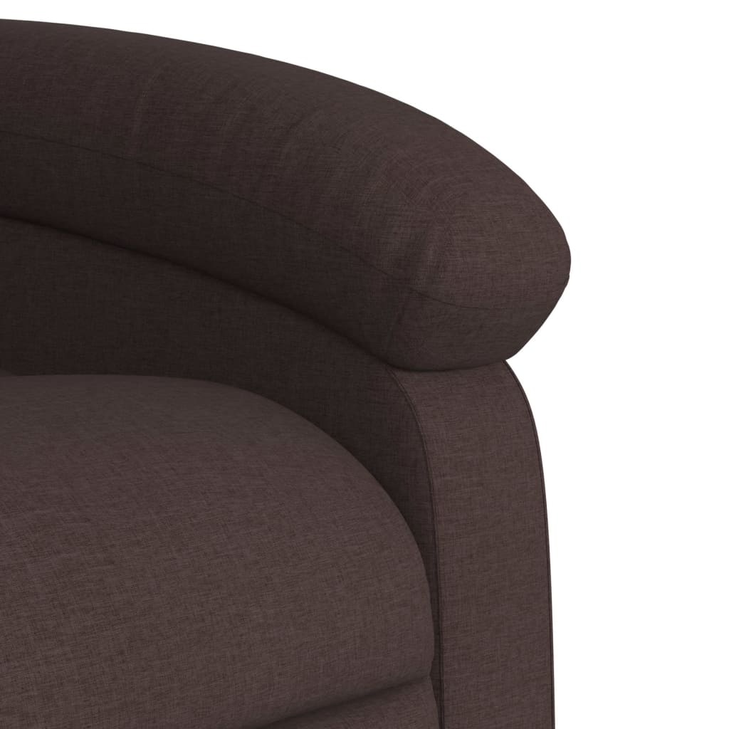 Fauteuil inclinable Marron foncé Tissu - XIOS