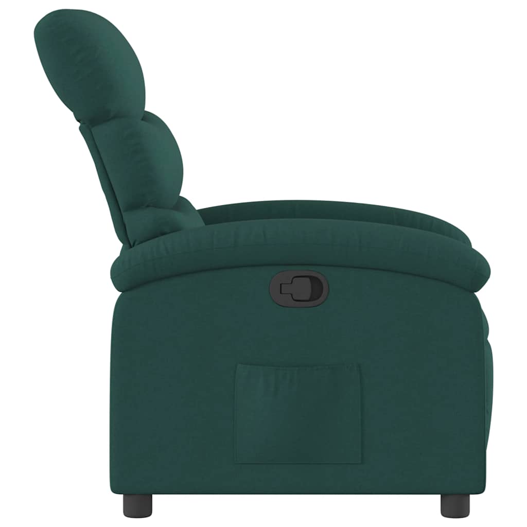 Fauteuil inclinable Vert foncé Tissu - XIOS