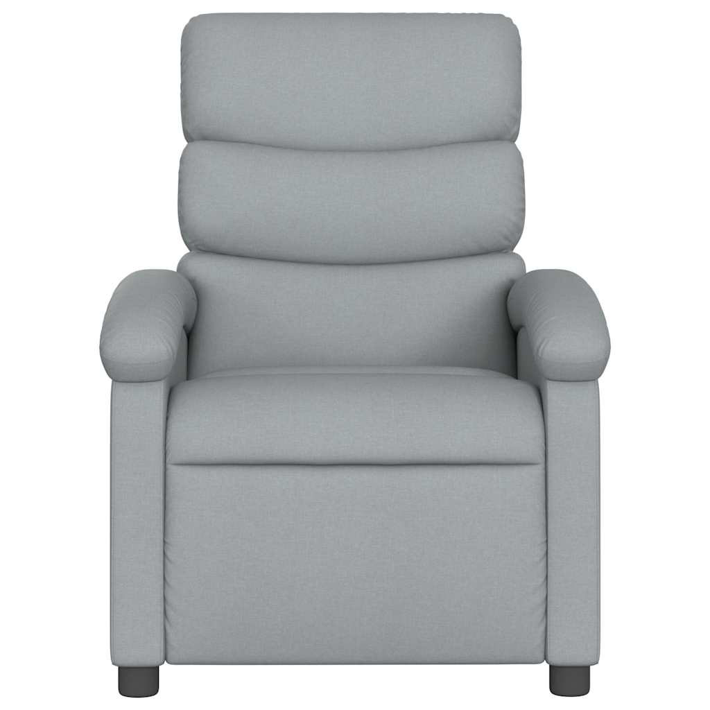 Fauteuil de massage inclinable Gris clair Tissu - XIOS