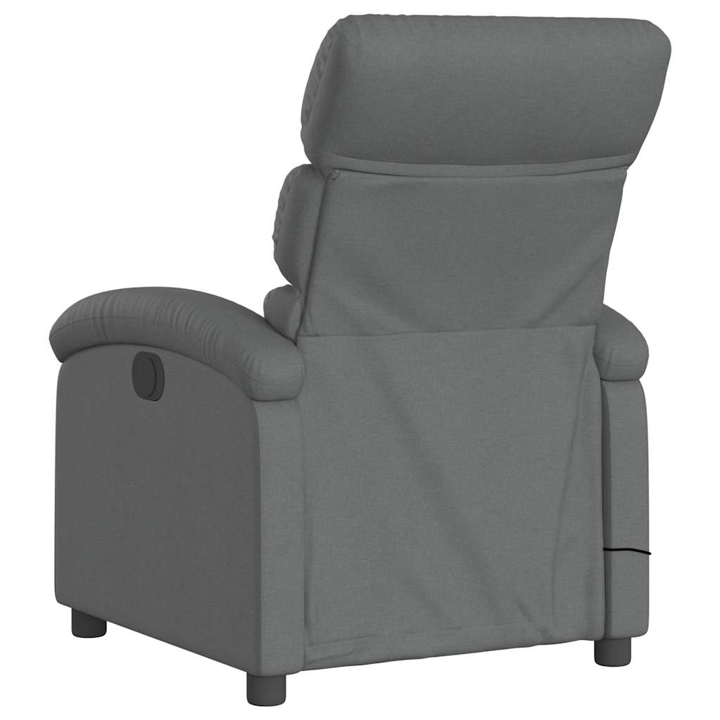 Fauteuil de massage inclinable Gris foncé Tissu - XIOS