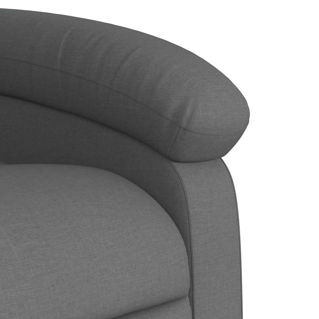 Fauteuil de massage inclinable Gris foncé Tissu - XIOS