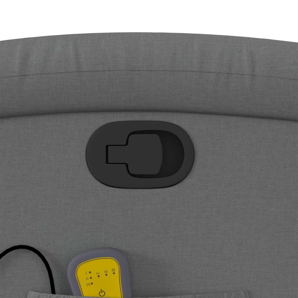 Fauteuil de massage inclinable Gris foncé Tissu - XIOS